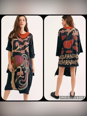 Magnolia Pearl Silk Hi-Lo Parnassus Tunic Top Dress OSFM